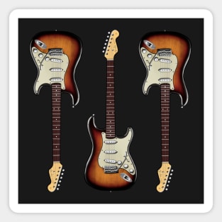 Triple Sunburst Stratocaster Magnet